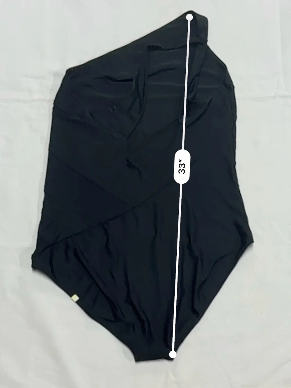 summersalt One-Shoulder Black Swimsuit